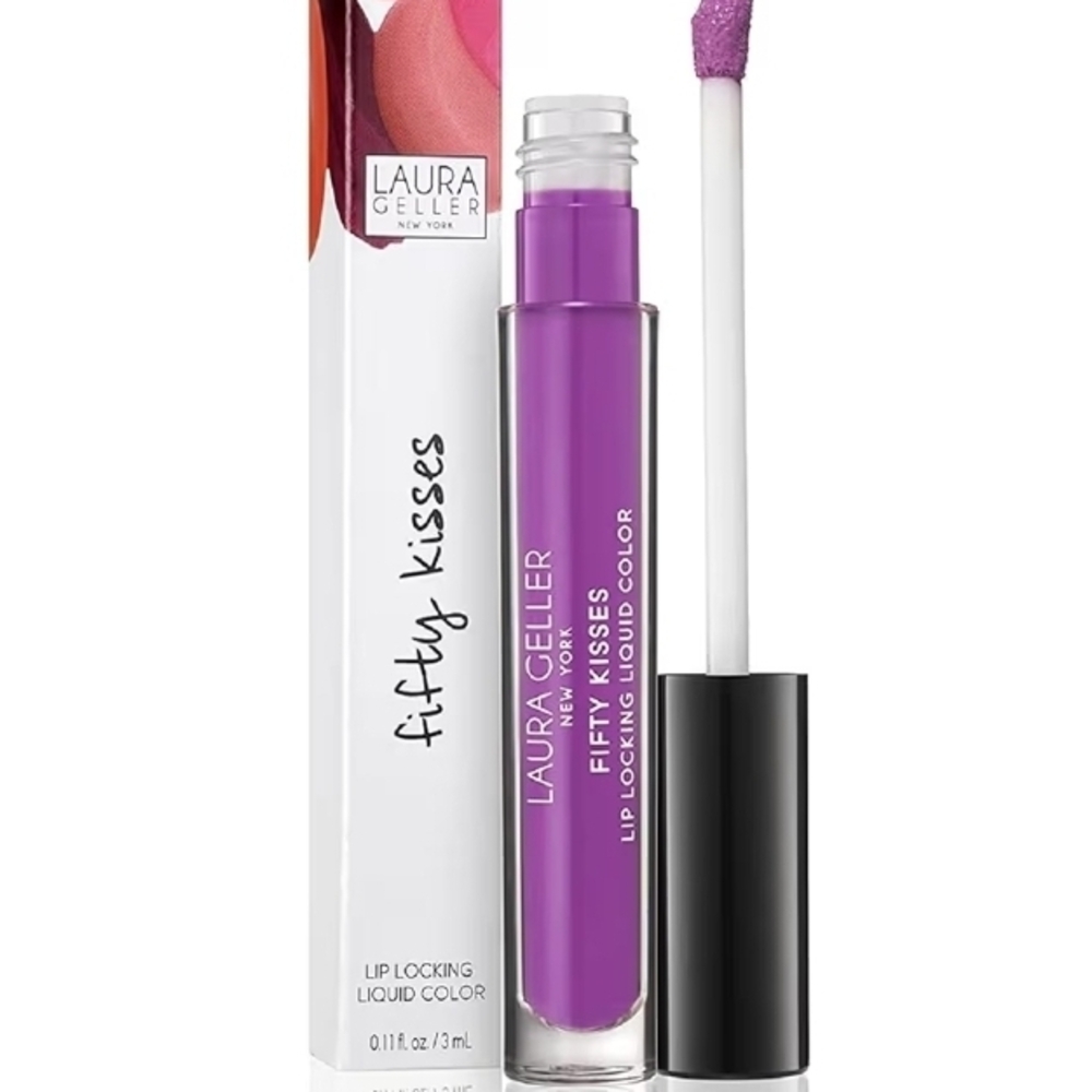 NIB Laura Geller Fifty Kisses Lip Locking Liquid Color Orchid Love - Picture 3 of 4